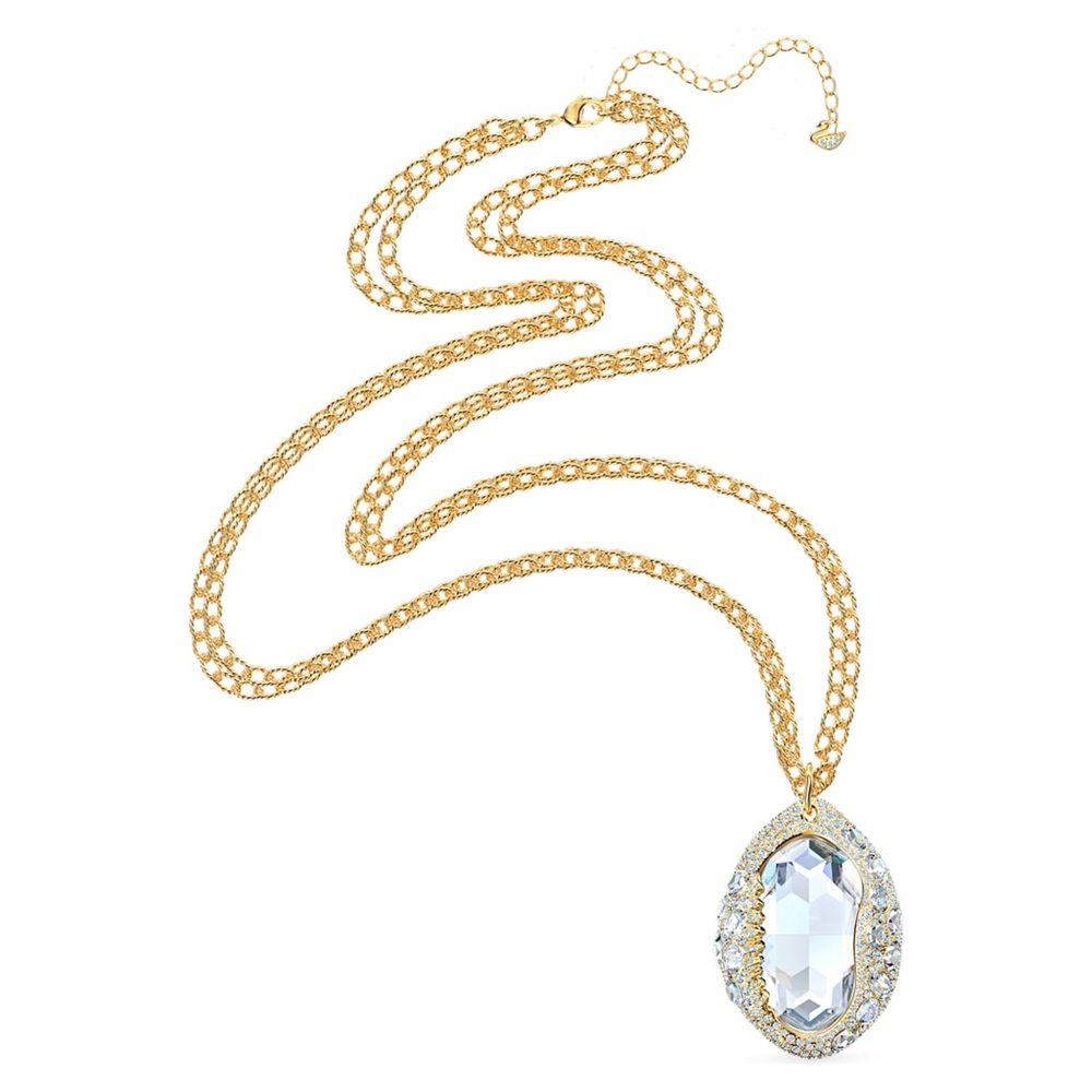 Swarovski Gold shell Necklace with Intricate Design